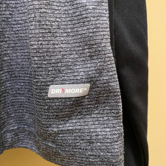 DANSKIN NOW Perfomance Dri More black/grey pullover w/thumb holes, ladies size L - Picture 5 of 5